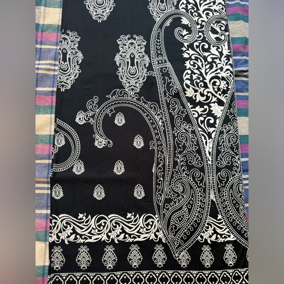 Firdous Printed Multi Use Accessory Scarf Runner Hijab Sarong Wrap Paisley like - Picture 3 of 10